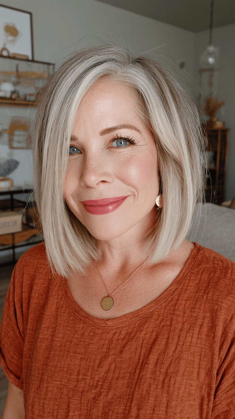 Classic Blunt Bob with Subtle Textured Ends