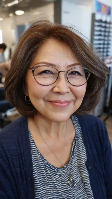 Charming Textured Bob with Soft Volume