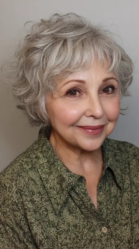 Charming Textured Short Cut with Soft Curls