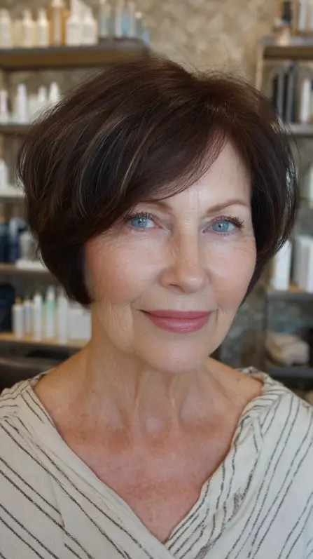 Chic Layered Micro Bob with Soft Volume