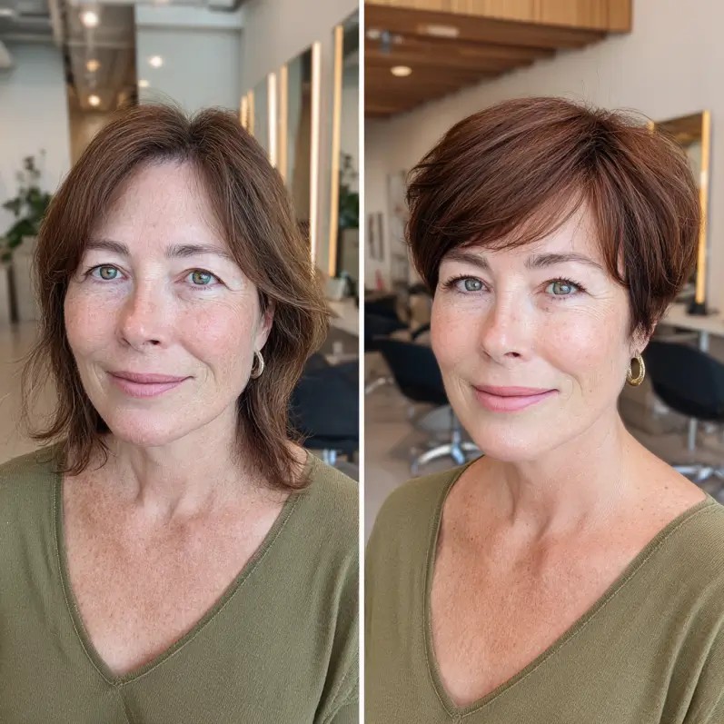 Chic Short Rounded Bob with Soft Layers