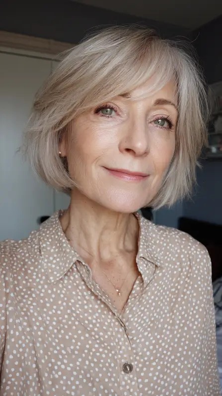 Chic Textured Bob with Subtle Layers