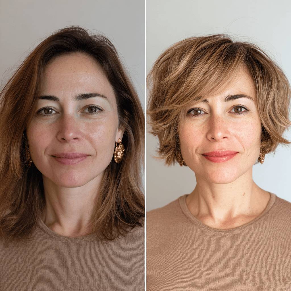Chic Textured Short Bob with Subtle Layers