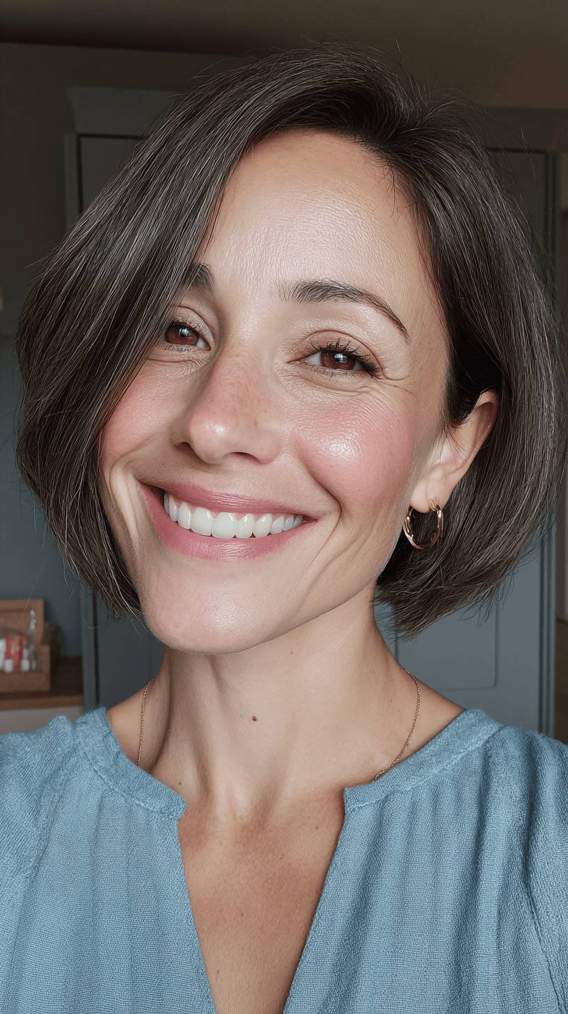 Classic A-Line Bob with Soft Textured Ends