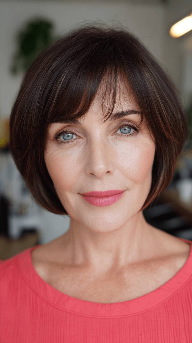 Classic Blunt Bob with Soft Front Layers