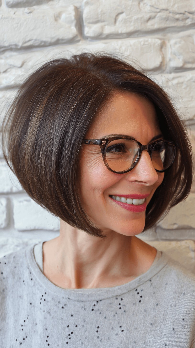 Classic Textured Bob with Subtle Highlights