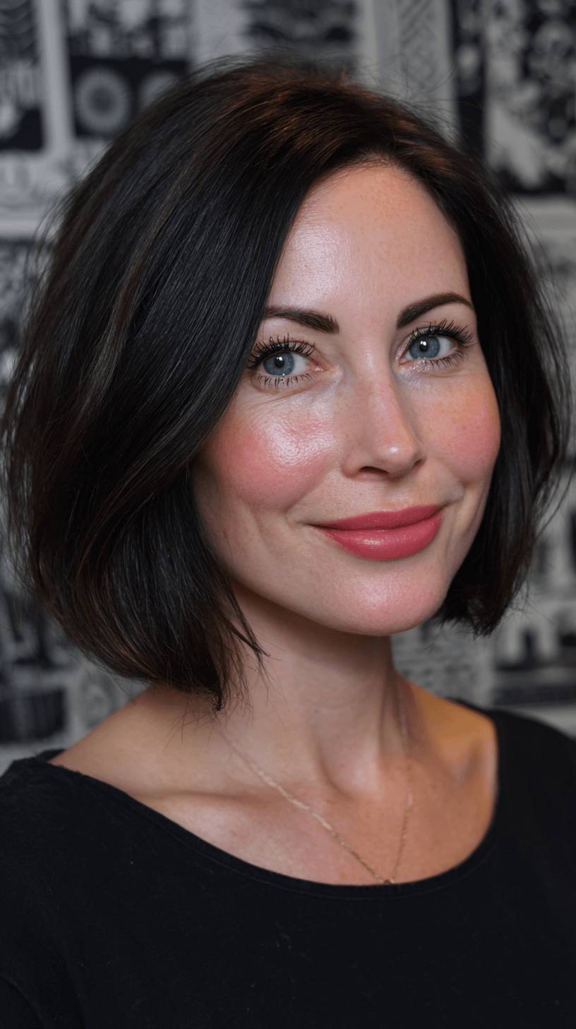 Classic Textured Bob with Subtle Movement