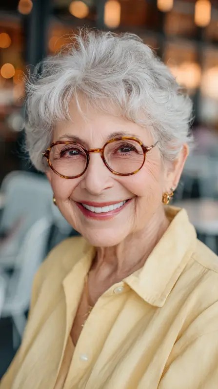 Effortless Curly Pixie with Textured Volume