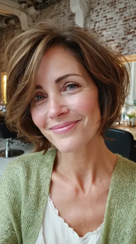 Modern Textured Bob with Soft Volume