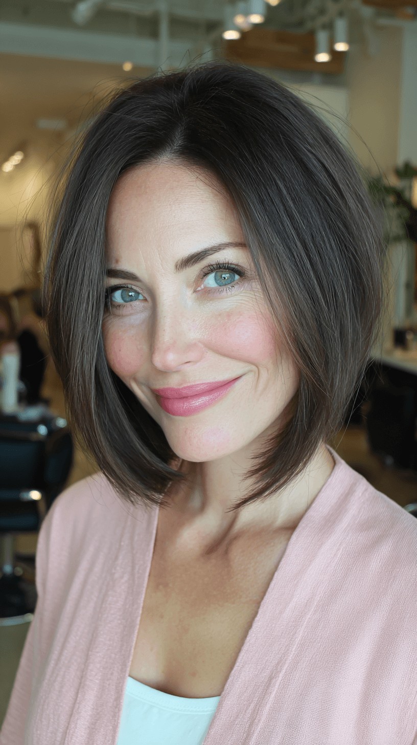 Modern Textured Bob with Subtle Volume