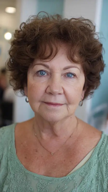 Playful Short Curly Cut with Defined Curls