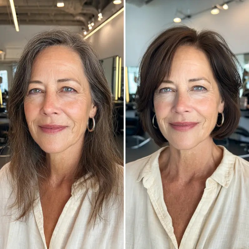 Sleek Chin-Length Bob with Subtle Textured Layers