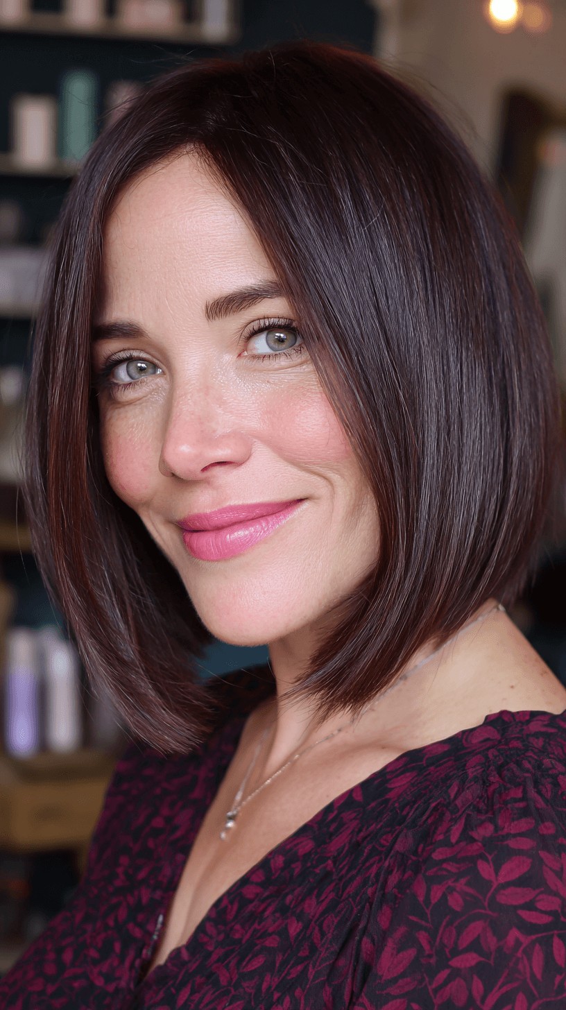 Sleek Classic Bob with Subtle Layering
