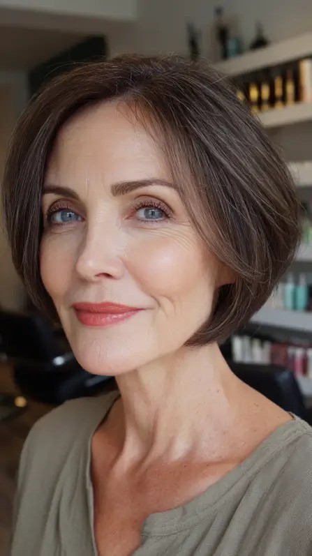 Sleek Modern Micro Bob with Subtle Volume