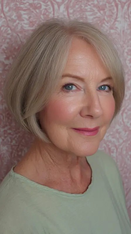 Soft Blunt Bob with Subtle Face-Framing Layers