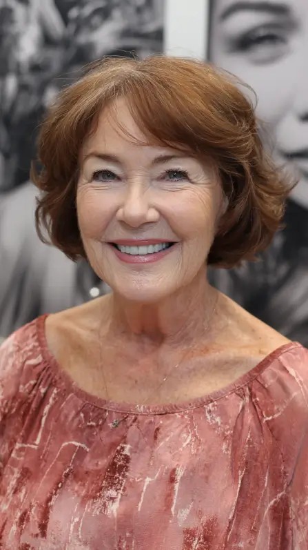 Softly Curled Short Bob with Gentle Layers