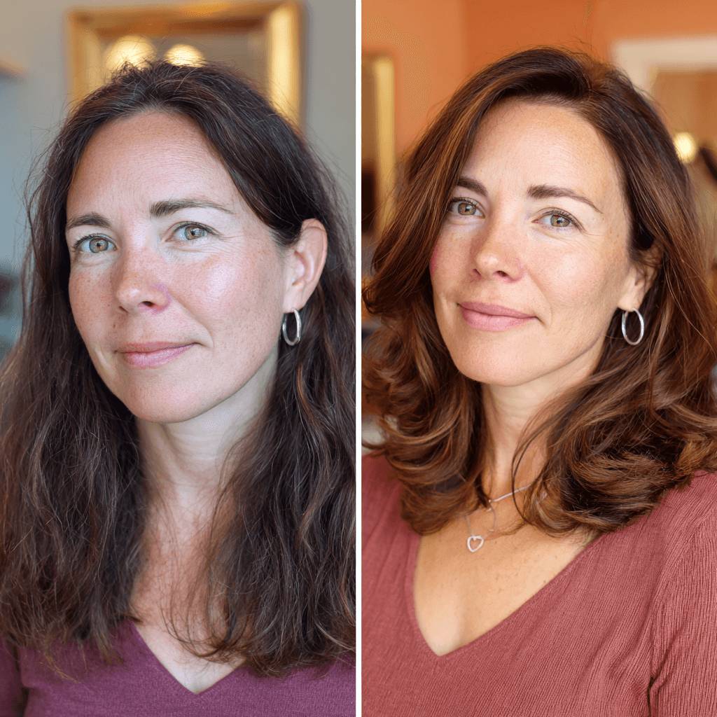 Stylish Shoulder-Length Soft Waves