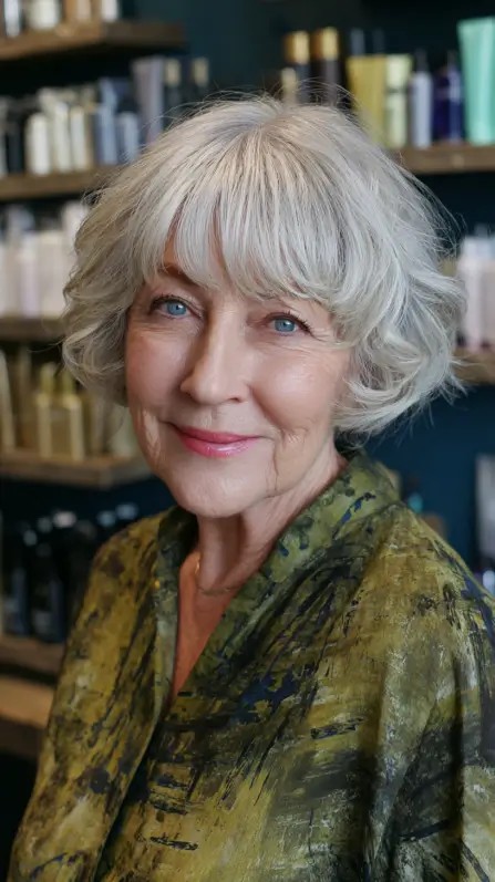 Textured Modern Bob with Soft Waves