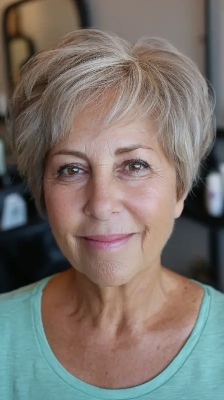 Textured Pixie Cut with Soft Layers