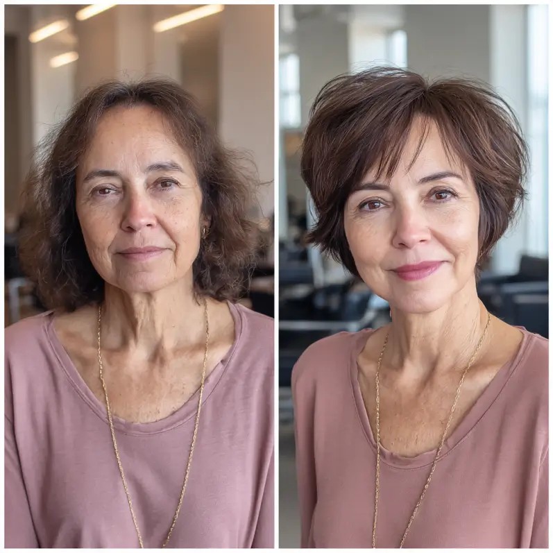 Textured Short Bob with Soft Volume