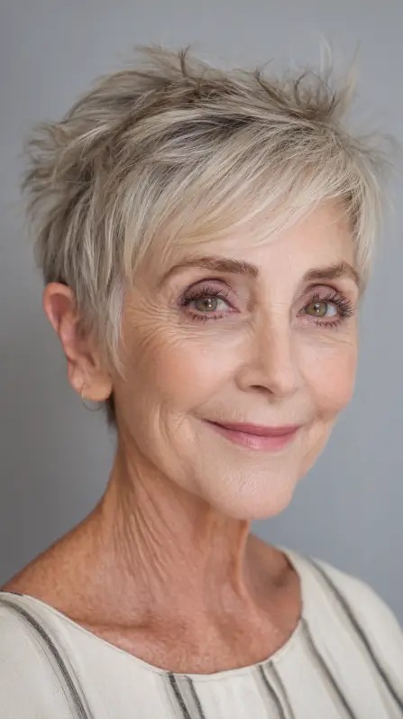 Textured Short Pixie with Playful Layers