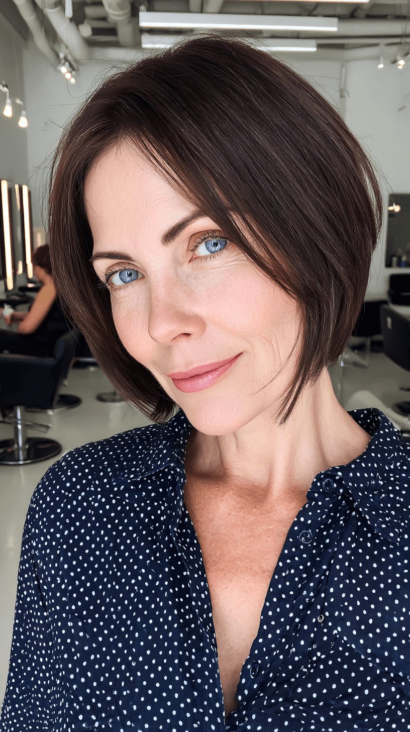 Modern Sleek Bob with Subtle Textured Ends