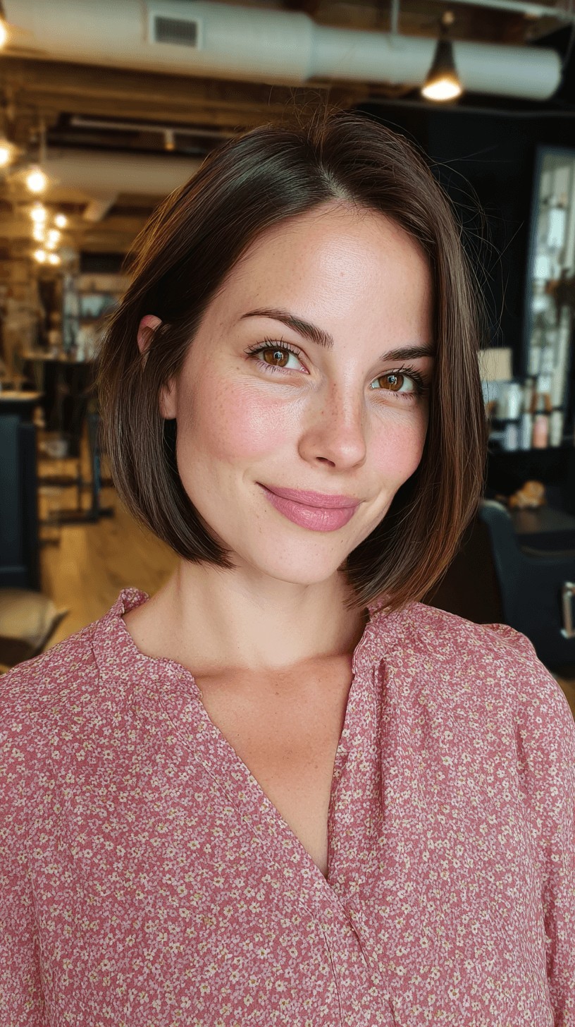 Modern Sleek Bob with Subtle Textured Ends