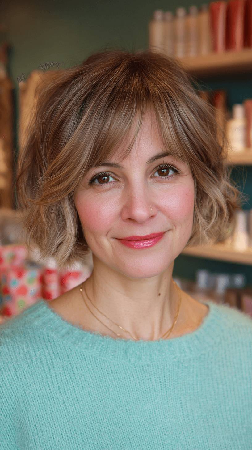 Modern Textured Bob with Soft Layers