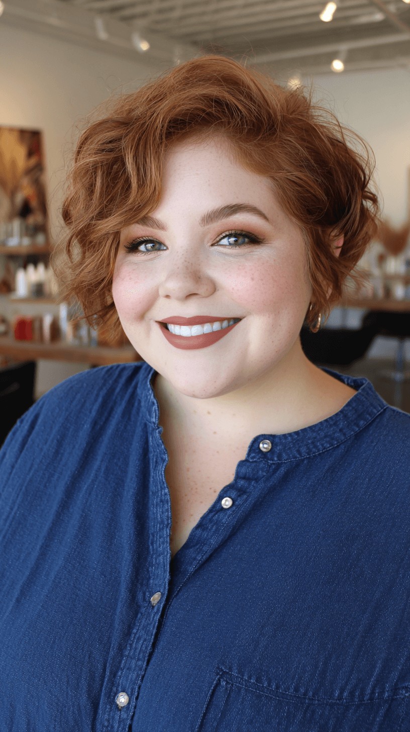 Charming Curly Bob with Soft Ends