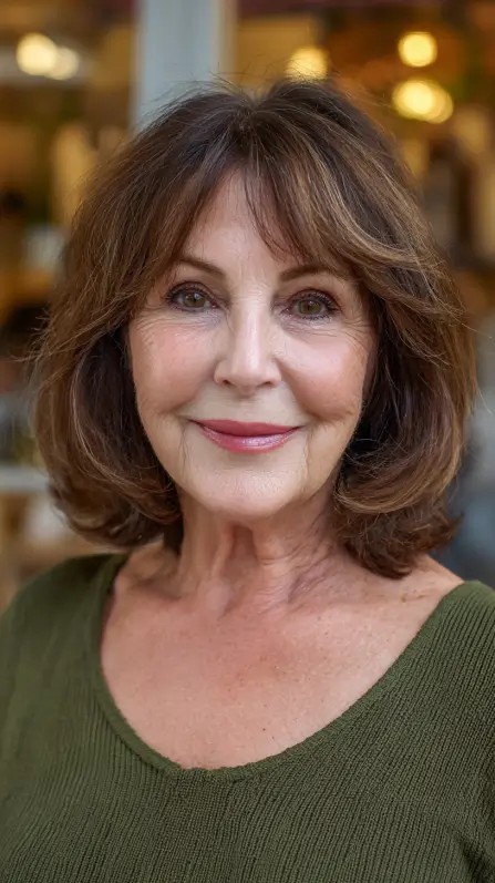 Charming Layered Bob with Soft Volume