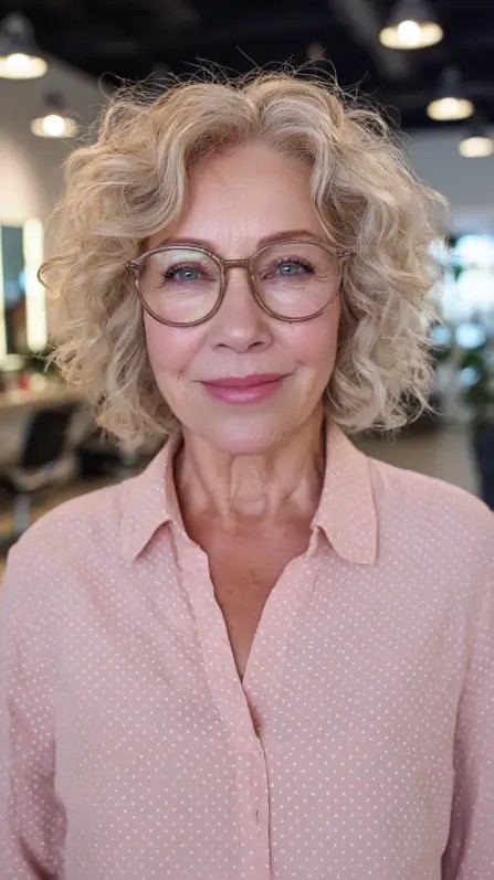 Charming Soft Curly Cut with Light Volume