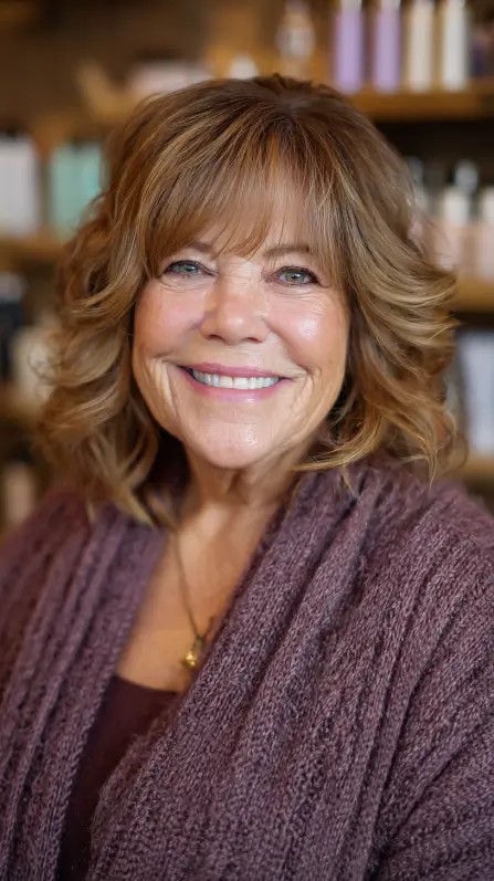 Charming Soft Layered Curls with Subtle Volume