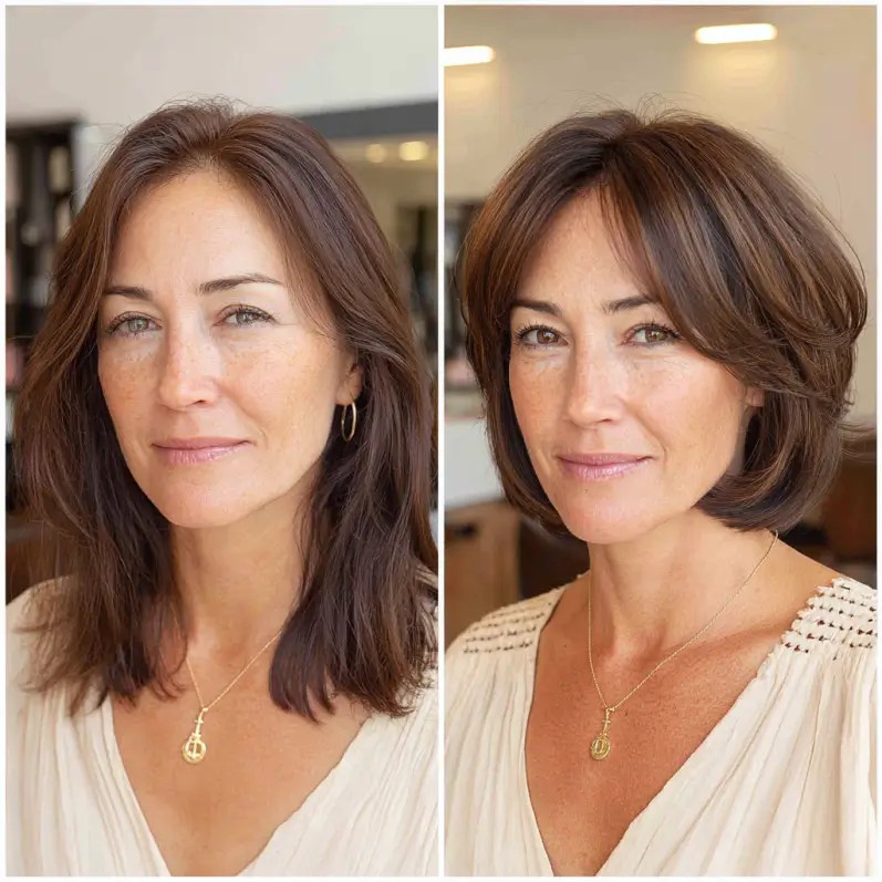 Chic Feathered Bob with Soft Volume