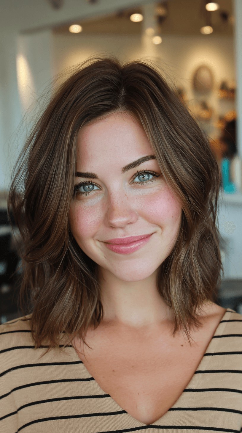 Chic Layered Textured Lob