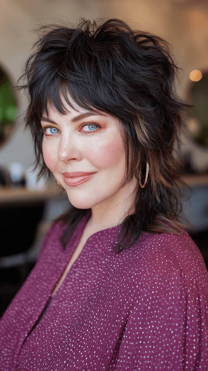 Chic Modern Mullet with Bold Textured Layers