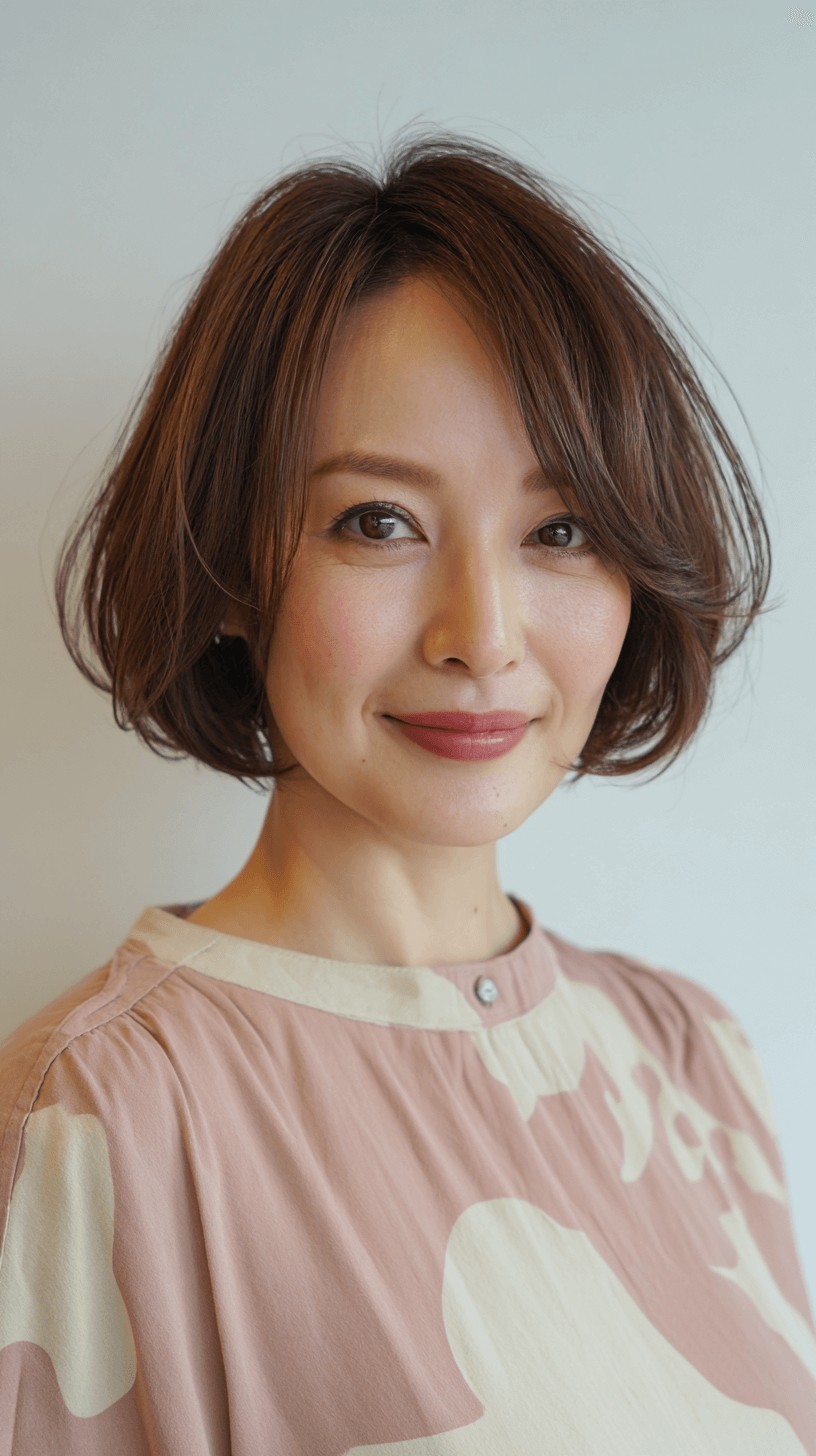 Chic Textured Bob with Soft Movement