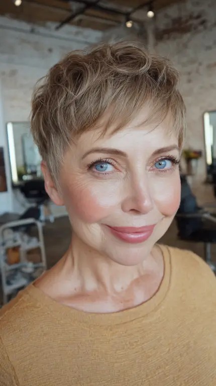 Chic Textured Crop with Subtle Layers