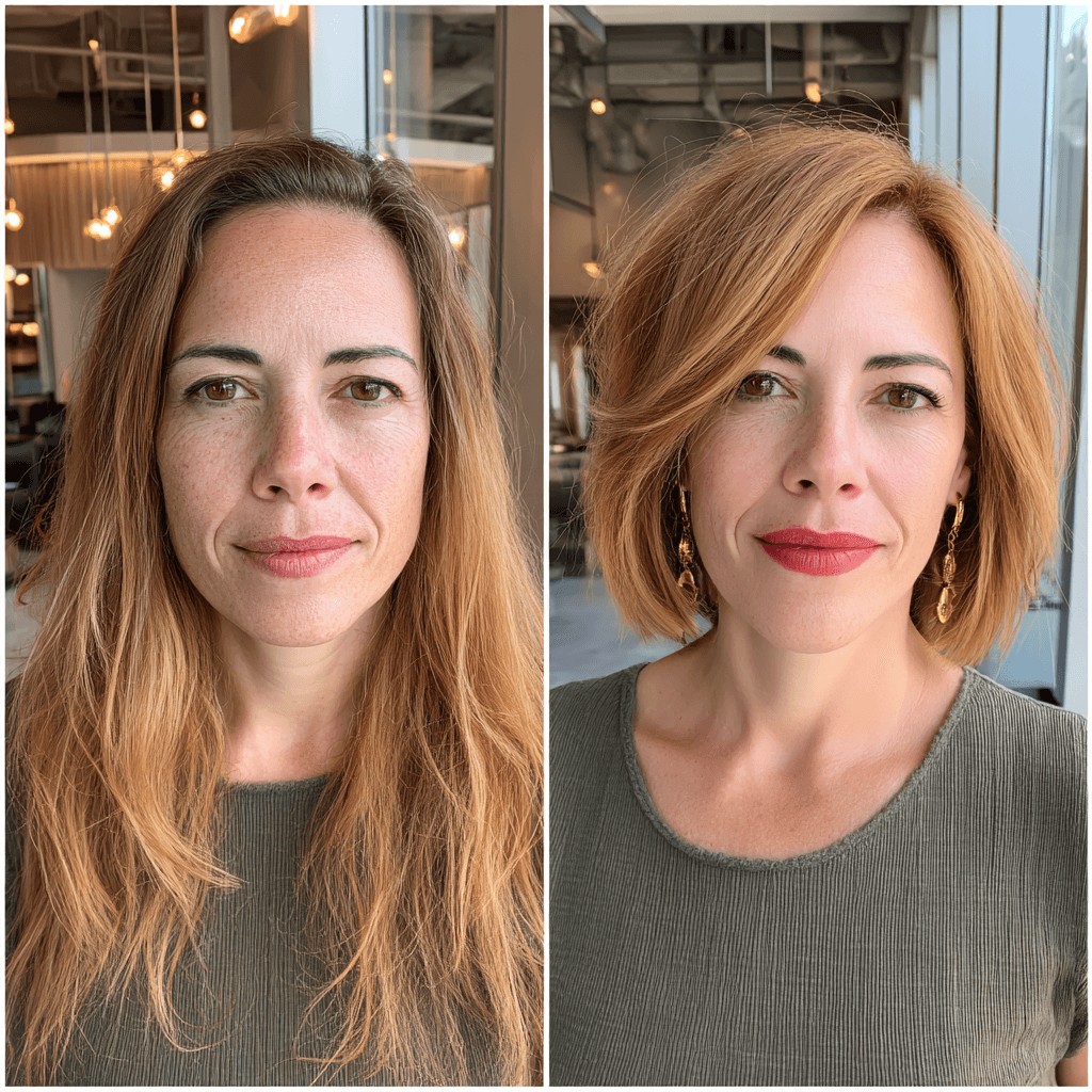 Chic Textured Dark Blonde Bob with Soft Layers