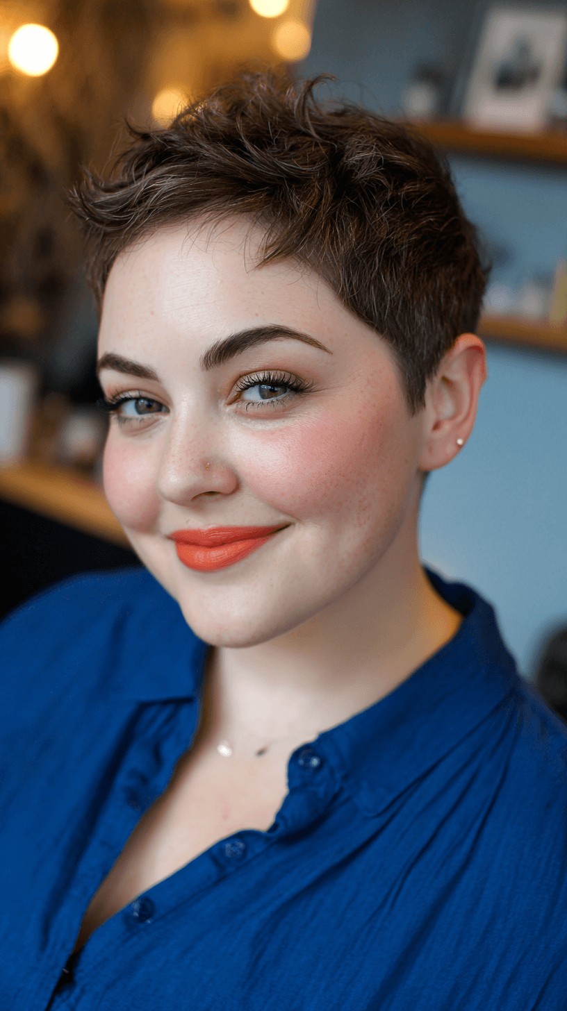 Chic Textured Pixie Cut with Subtle Volume
