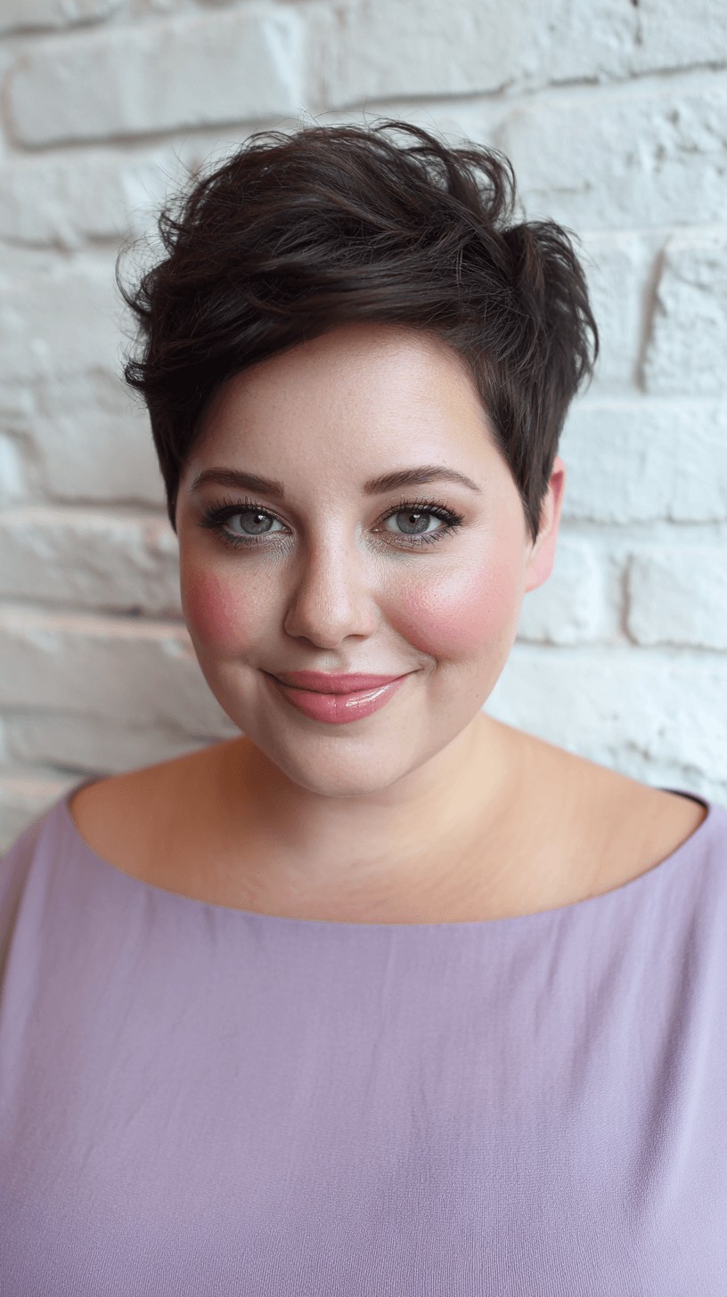 Chic Textured Pixie Cut with Volume
