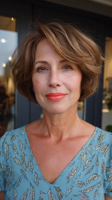 Chic Volume-Enhancing Feathered Bob