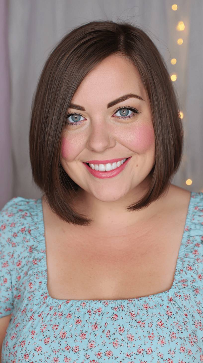 Classic Blunt Bob with Subtle Movement