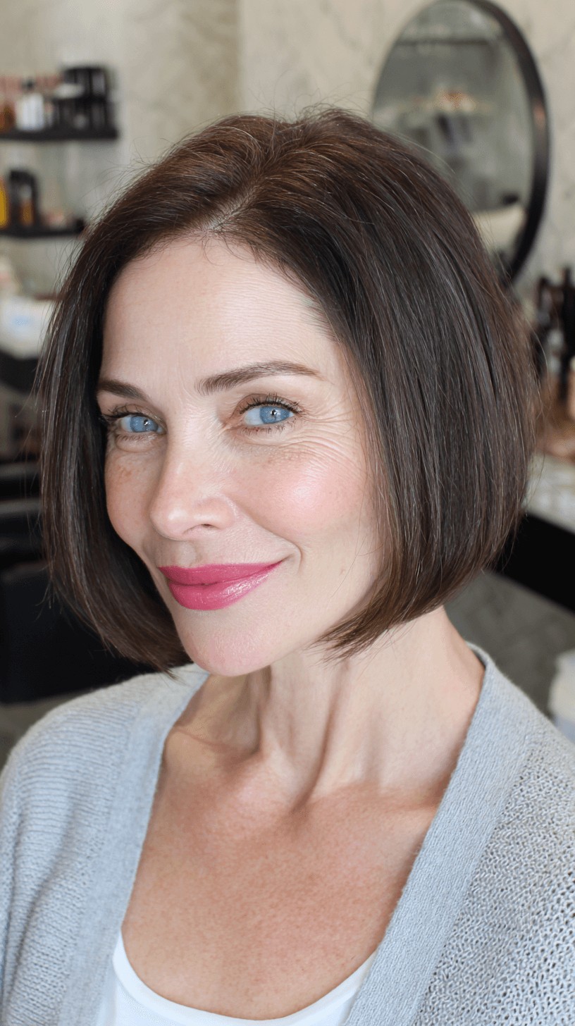 Classic Rounded Bob with Soft Edges