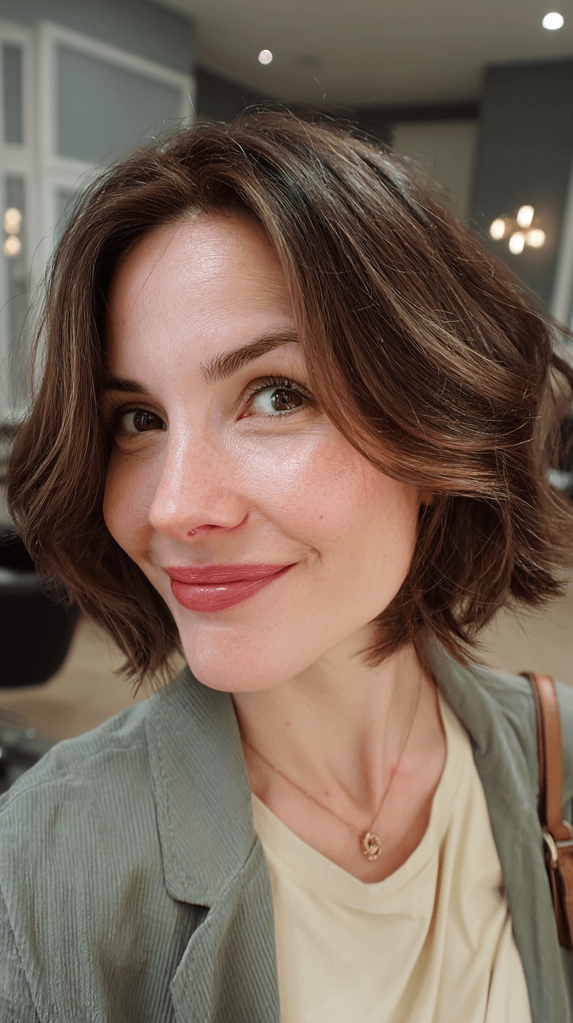 Effortless Beachy Bob with Soft Waves
