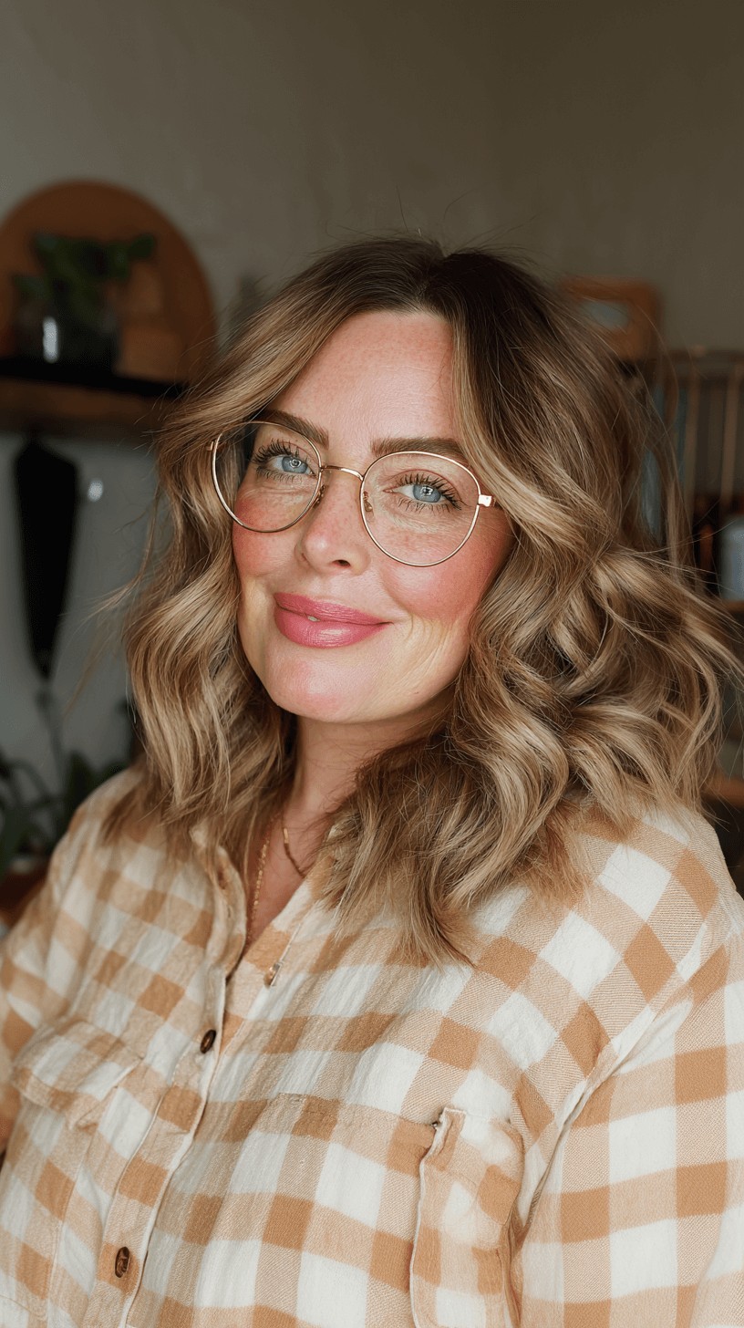 Effortlessly Chic Dark Blonde Beach Waves