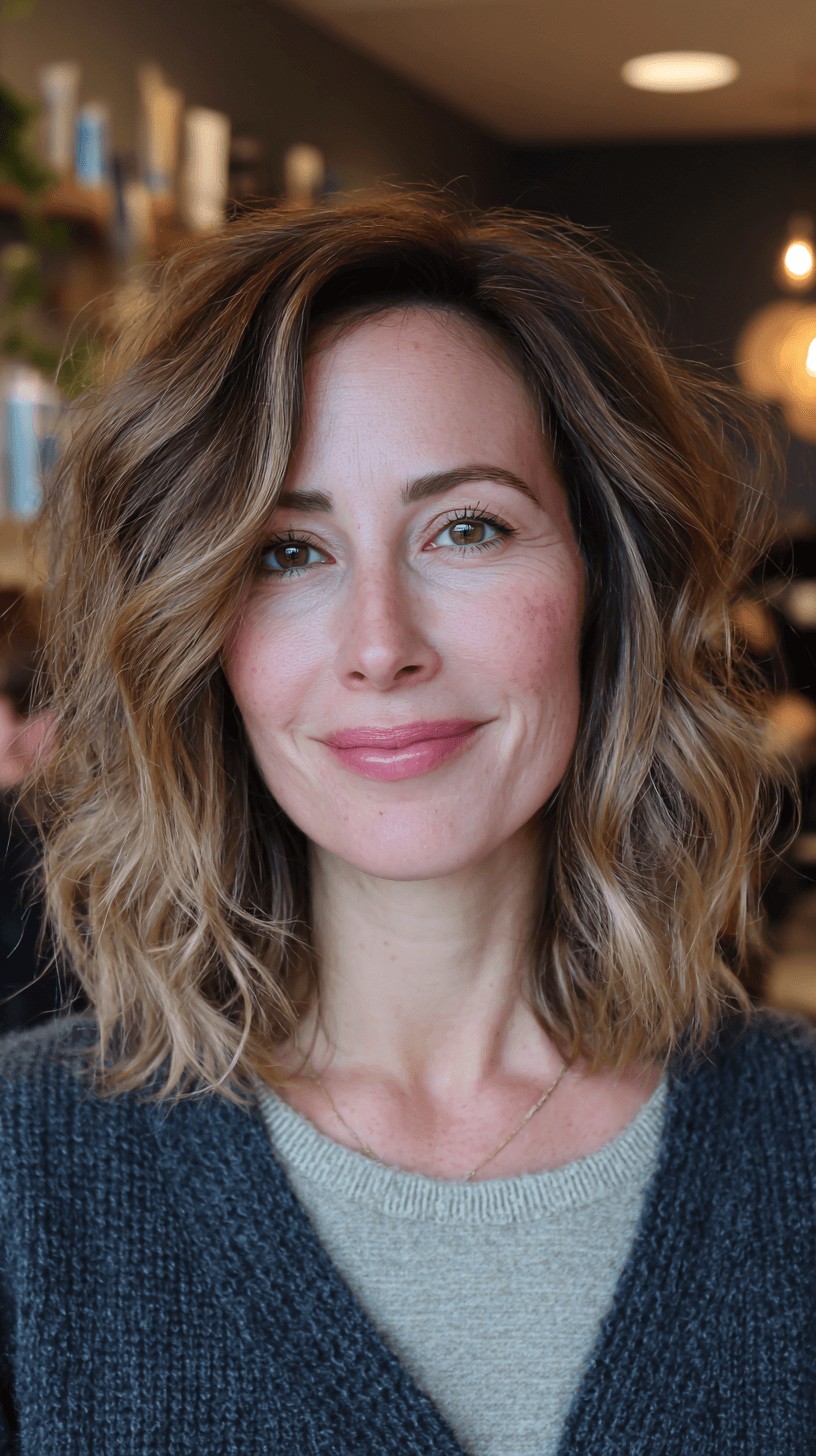 Effortlessly Textured Dark Blonde Waves