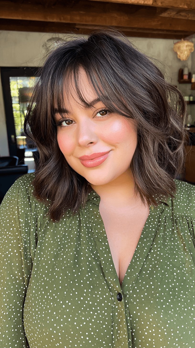 Layered Beachy Lob with Effortless Texture