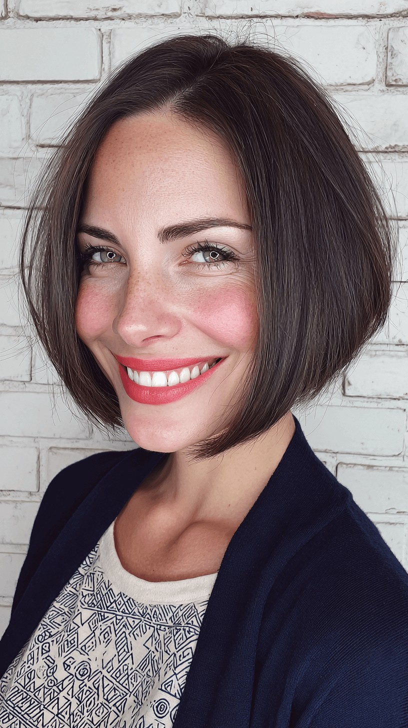 Modern Chic Inverted Bob with Natural Movement