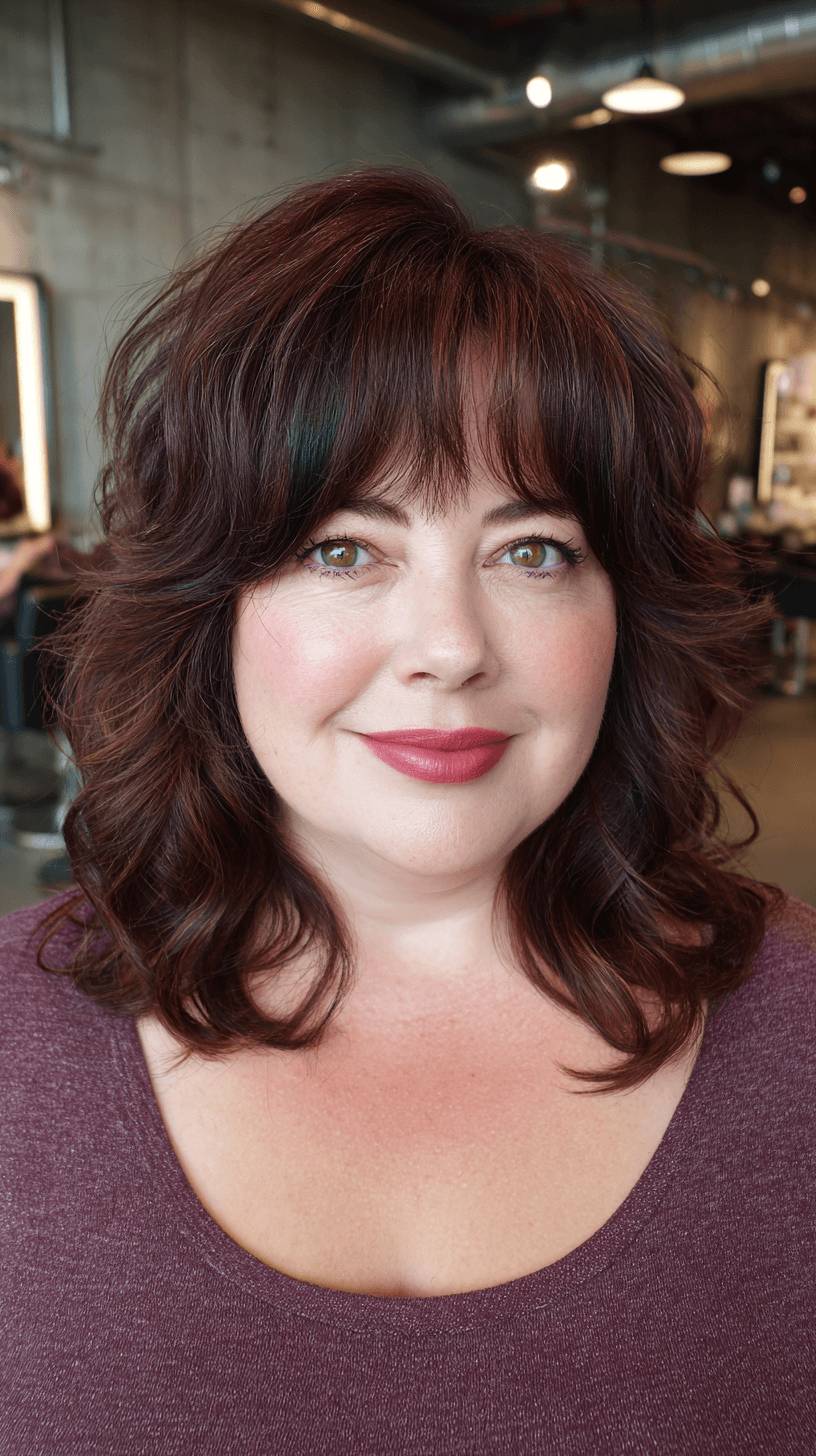 Modern Mullet with Soft Layers and Rich Chocolate Tones