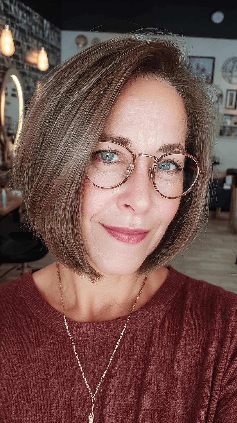 Modern Sleek Bob with Subtle Highlights